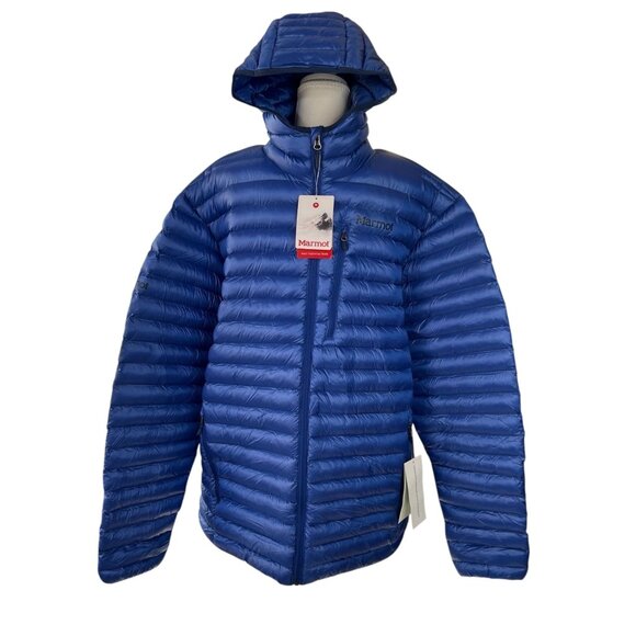 Marmot Men's NWT Avant Featherless Hoody Puffer Jacket Surf Blue Size XXL